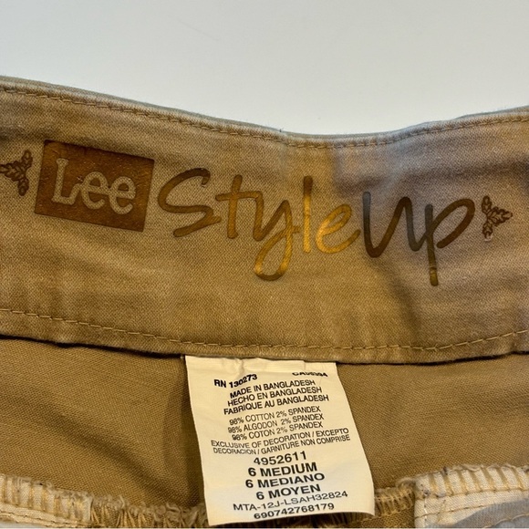 Lee Style Up Elastic Band Pull on Pants Size 6 Medium - Picture 3 of 10